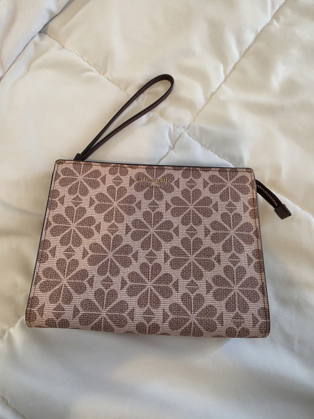 Kate Spade Pink Floral Wristlet Clutch